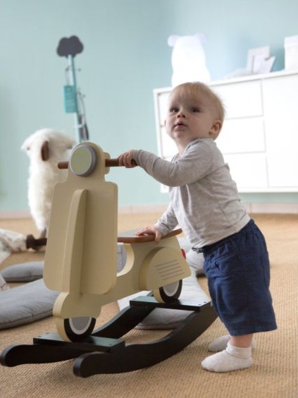 Childhome - bujak na biegunach skuter Vintage Cream
