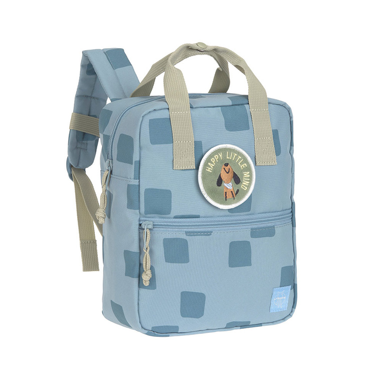 Lassig - plecak mini kwadratowy Pattern Party Blue
