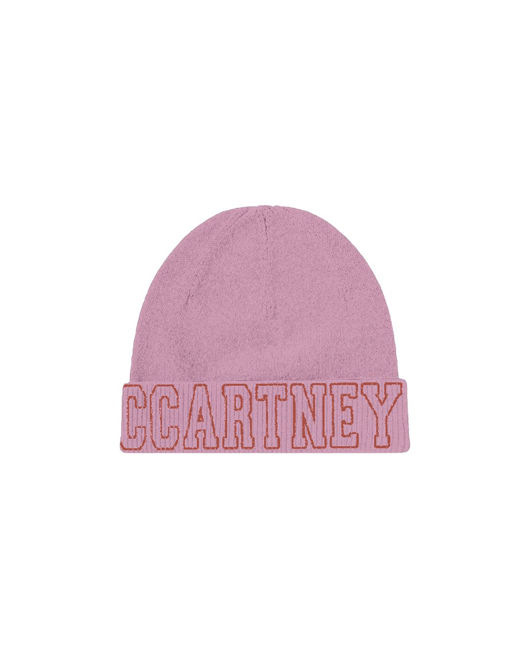 Stella McCartney - bawełniana czapka z logo różowa