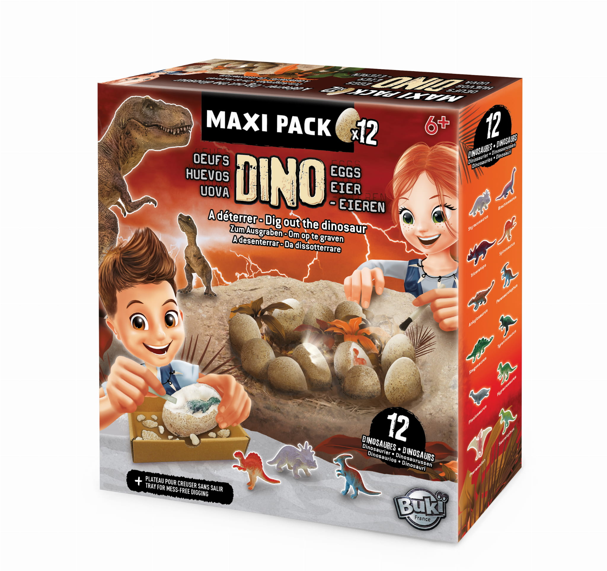 Buki - mega paka jajek dinozaura 12 sztuk