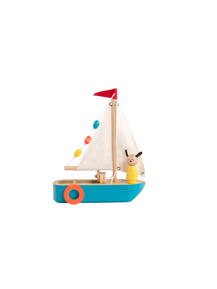 Drewniana żaglówka Moulin Roty La Grande Famille Drewniana żaglówka Moulin Roty La Grande Famille