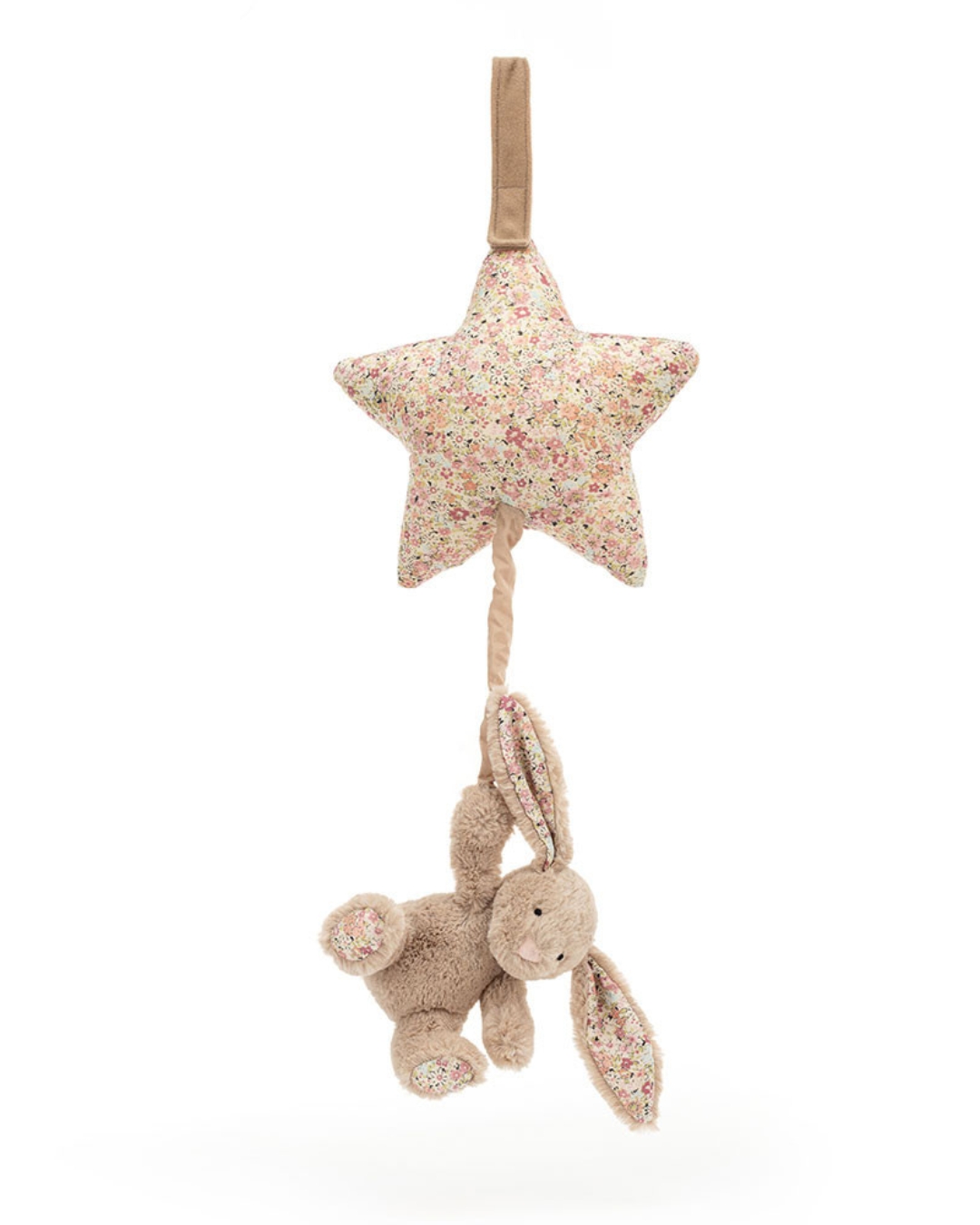 Jellycat - króliczek z Gwiazdką i Pozytywką Beżowy 28 cm