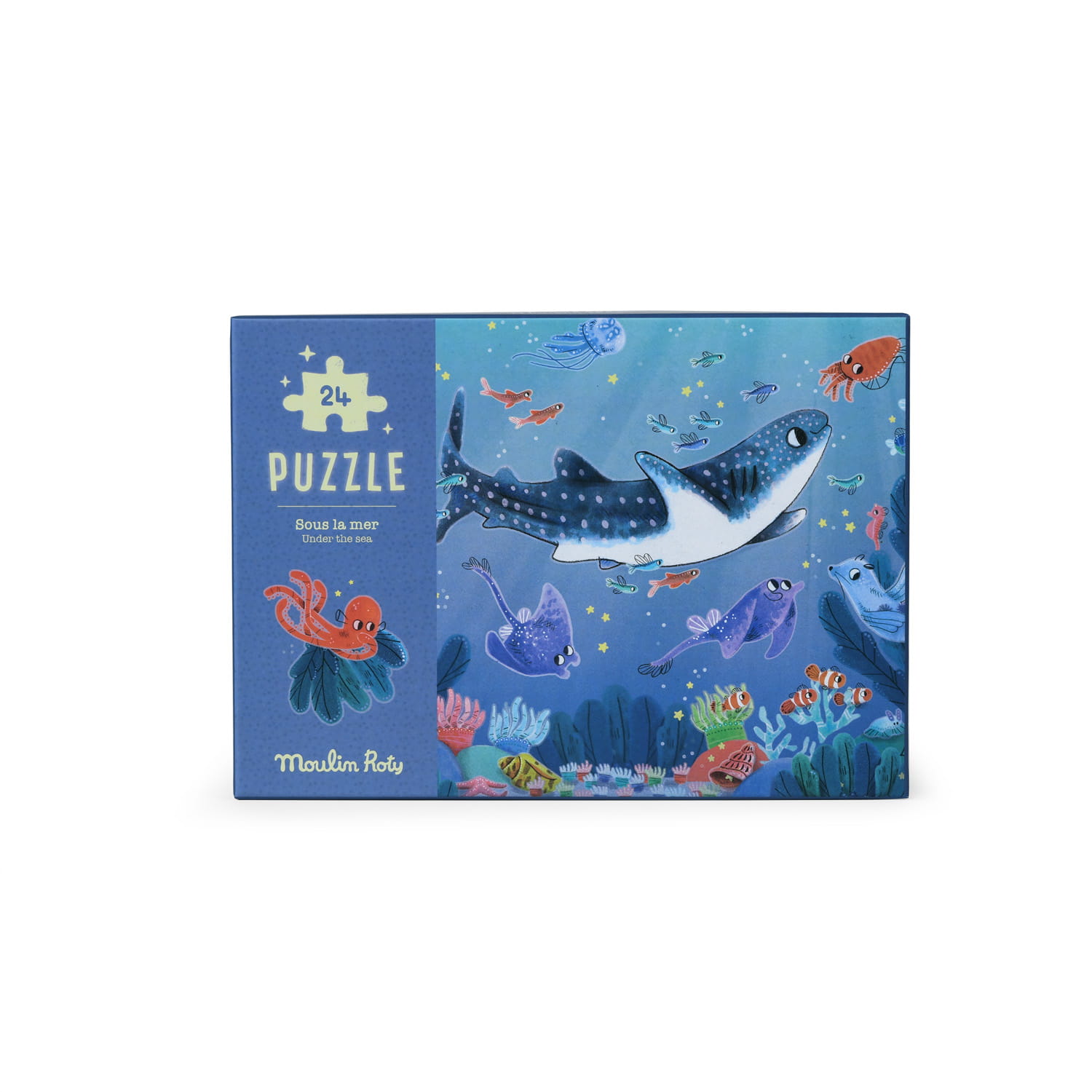 Moulin Roty - puzzle świecące w ciemności Morskie Życie