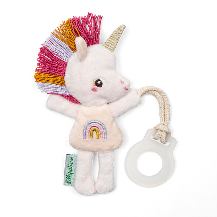 Lilliputiens - zawieszka do smoczka świecąca w ciemności Nocny mini przyjaciel Jednorożec Lena 0m+