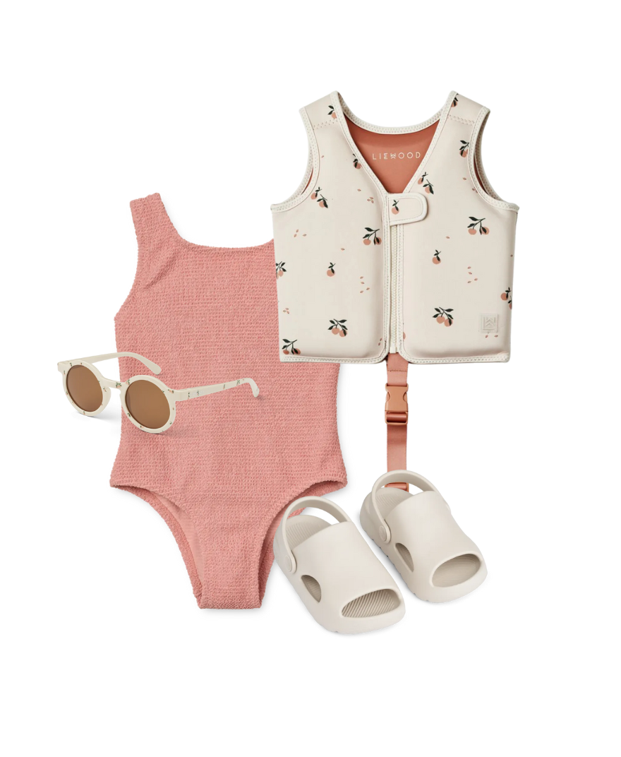 Liewood - stylizacja plażowa dla dziewczynki Peach Sea Shell