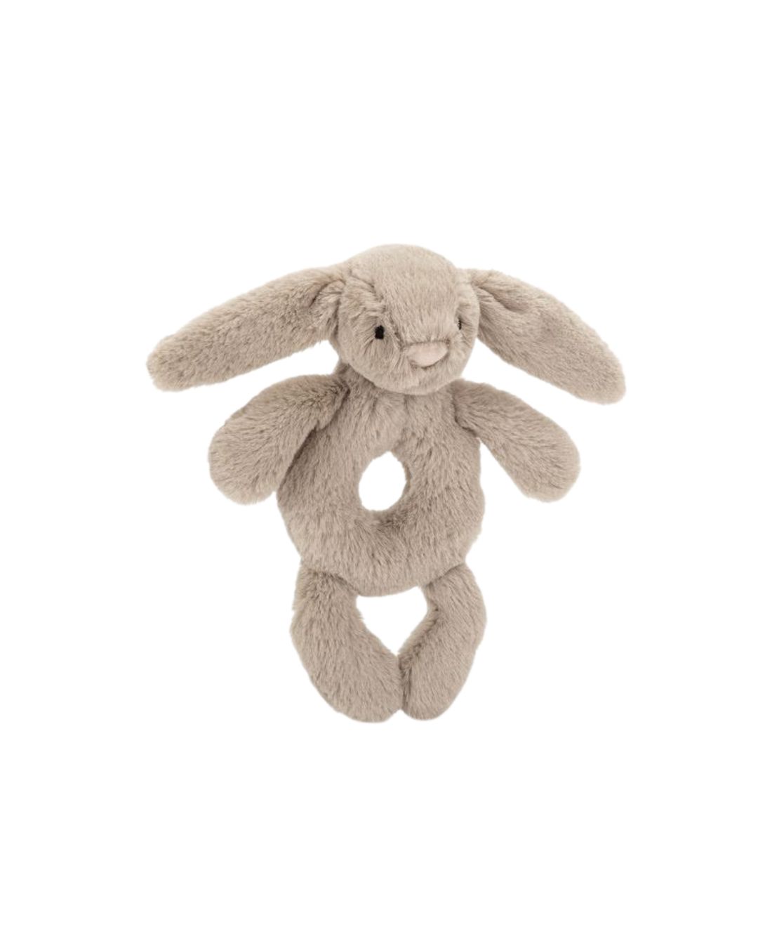 Jellycat - króliczek grzechotka beżowa 18 cm