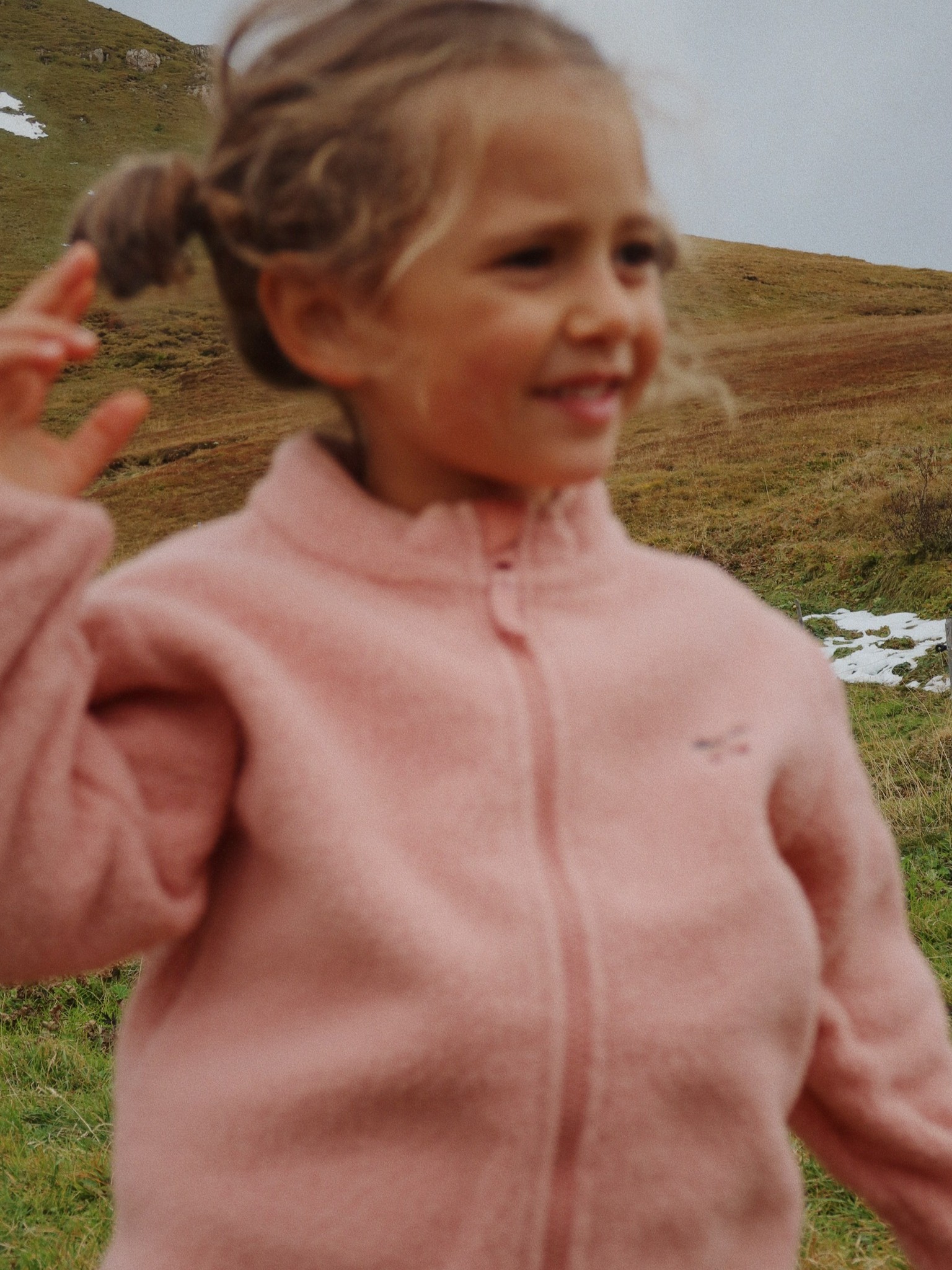 Konges Sløjd - kurtka polarowa Thermy Fleece Jacket GRS Cameo Brown
