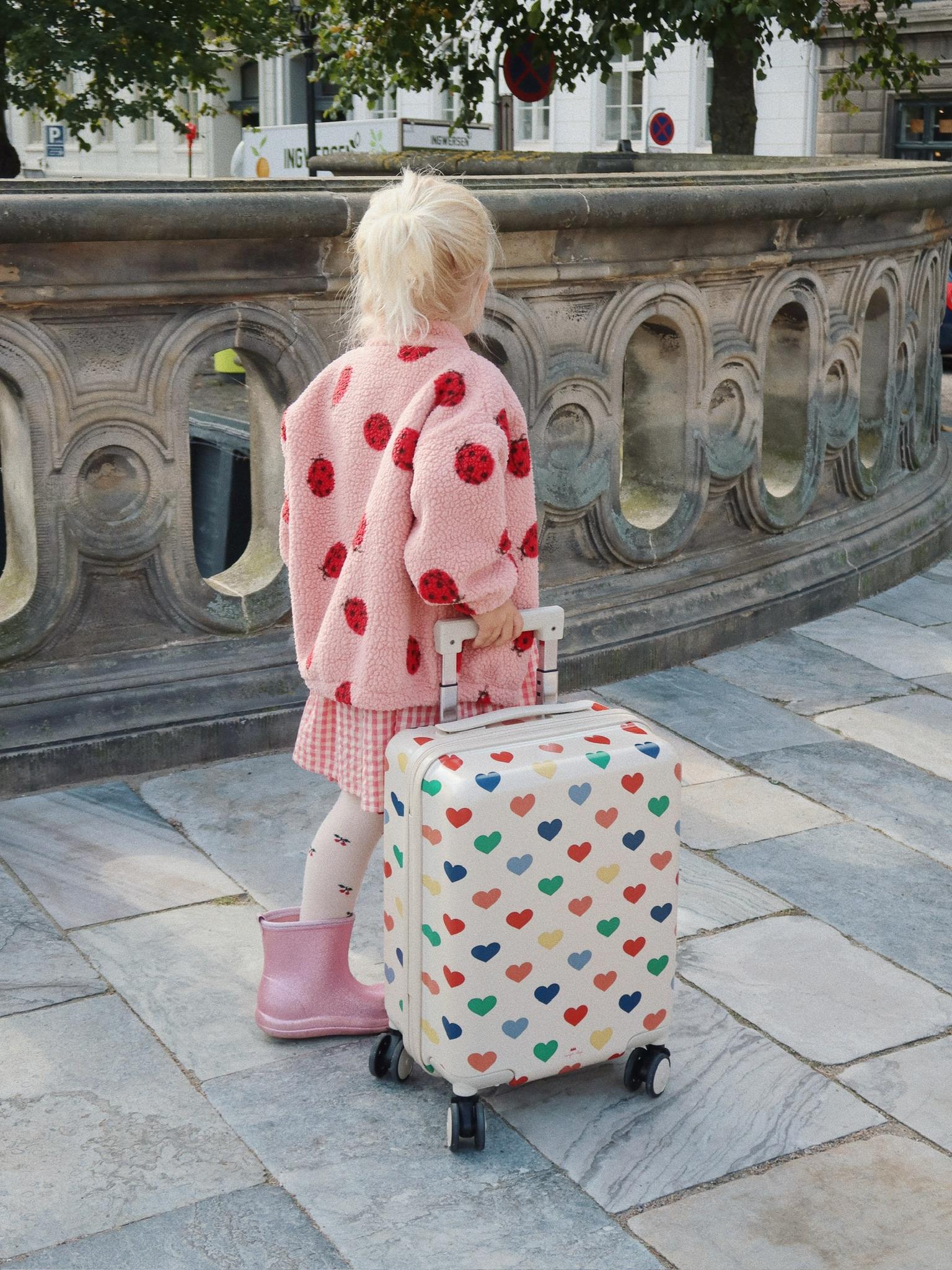Konges Sløjd - kurtka dziecięca Jody Teddy Jacket GRS Ladybug Pink