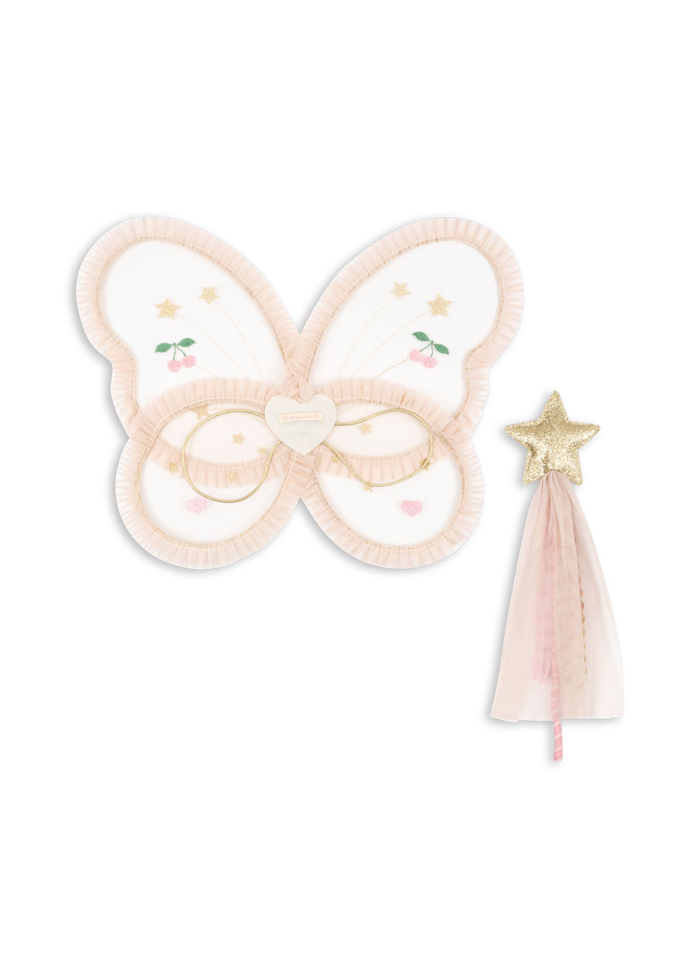 Konges Sløjd - kostium wróżki ze skrzydłami i różdżką Fairy Costume Brazilian Sand