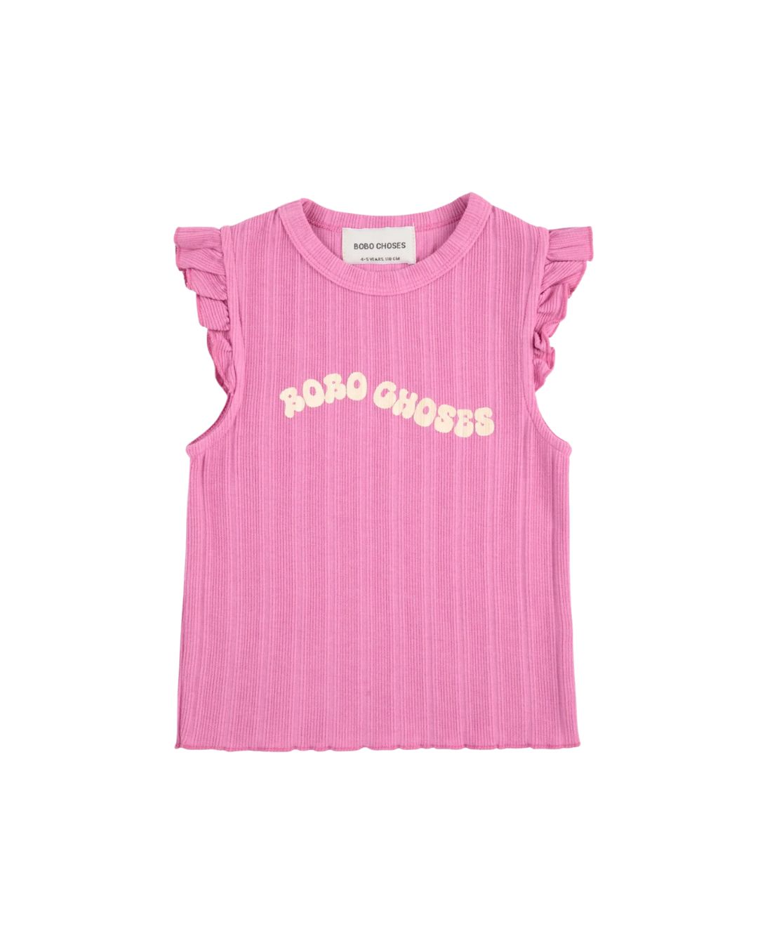 BOBO CHOSES - T-shirt koszulka dziecięca z falbankami przy rękawie 