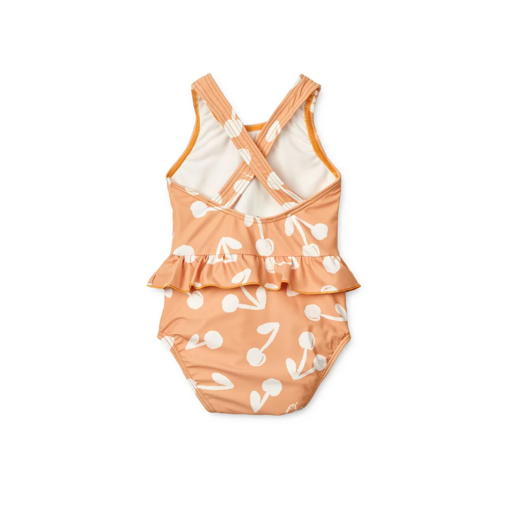 Liewood - kostium kąpielowy dla niemowląt Amina Baby cherry blossom light apricot