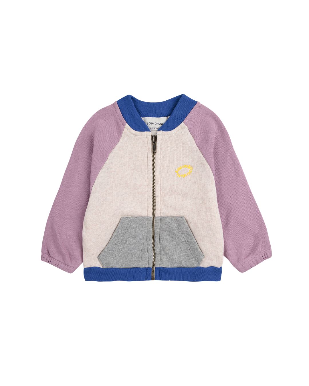 BOBO CHOSES - bluza zapinana niemowlęca Tic Tac Toe Color Block Zipped