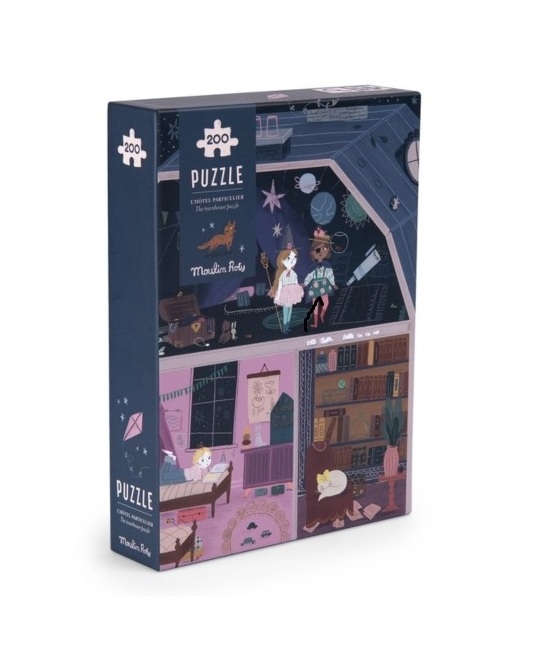 Moulin Roty - puzzle obserwacyjne 200 elementów Paryska Kamienica