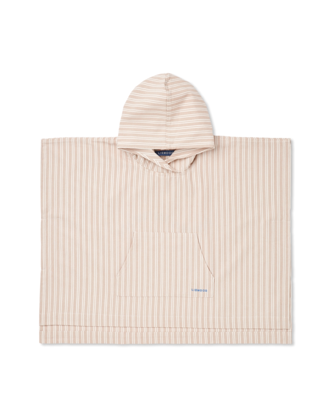 Liewood - ponczo kąpielowe z kapturem Kaiden stripe sorbet rose creme de la creme