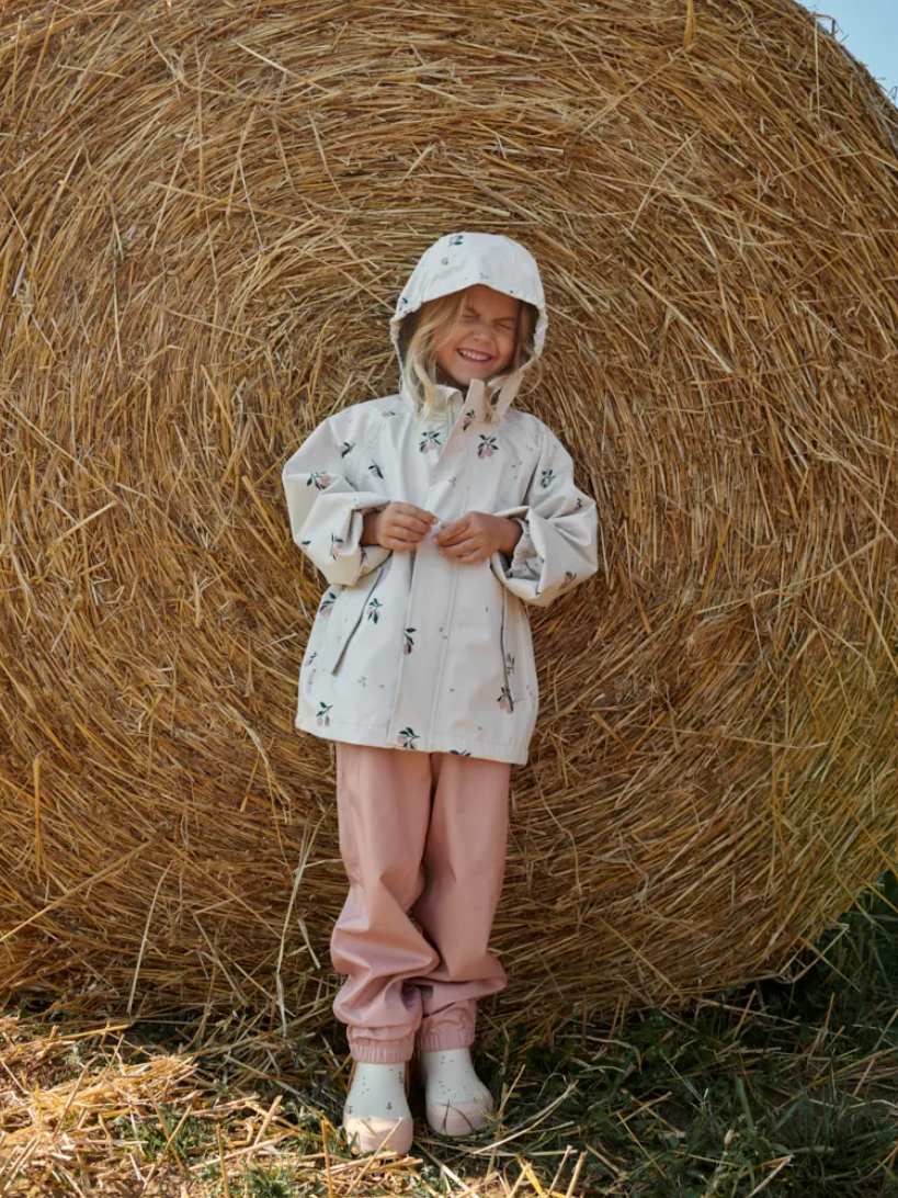 Liewood - kalosze przeciwdeszczowe dziecięce Tekla Printed Rainboot Sea Shell Peach