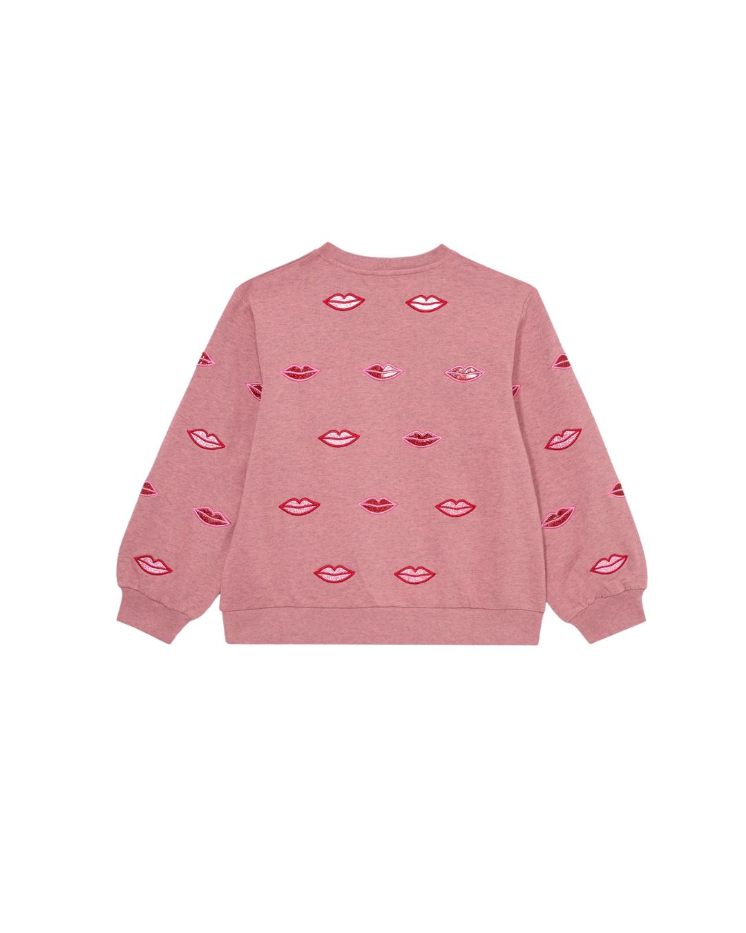 Bawełniana bluza Stella McCartney z naszywkami w kształcie ust