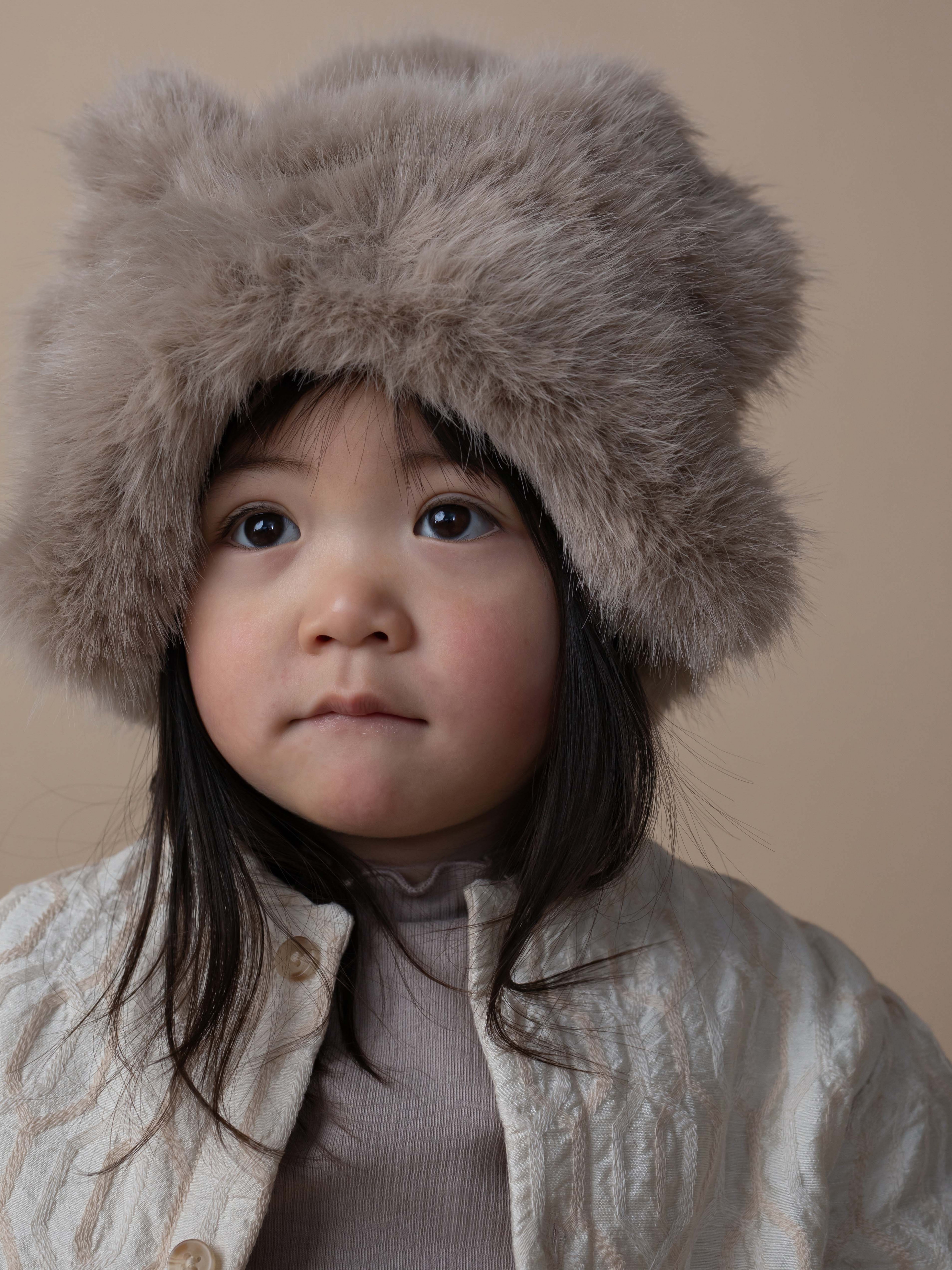 Donsje - czapka zimowa Cathelijn Hat Taupe Teddy