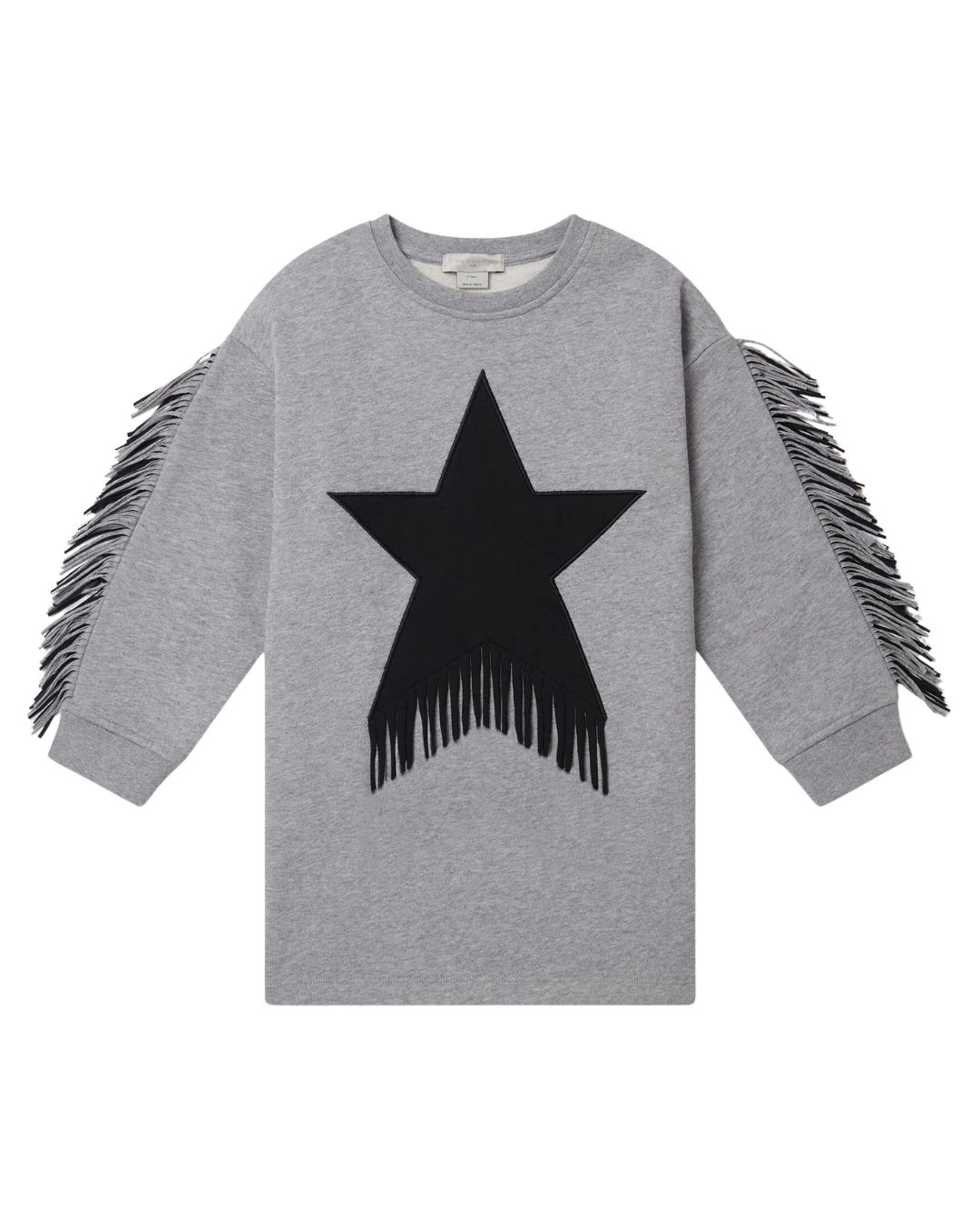 Stella McCartney - Sukienka Star Graphic Fringed