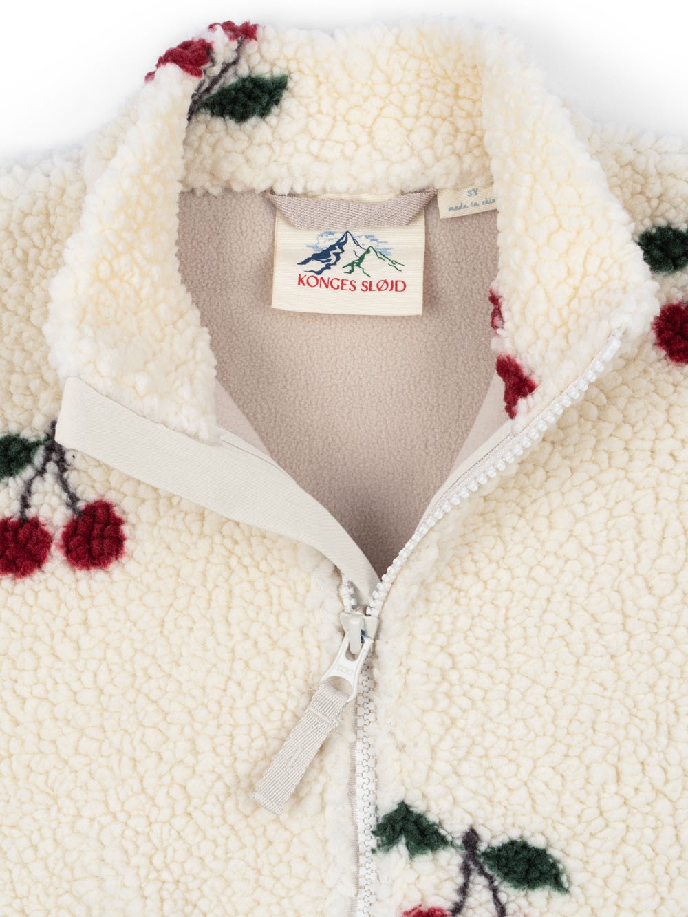 Konges Sløjd - kurtka dziecięca Jody Teddy Jacket GRS Ma Grande Cerise