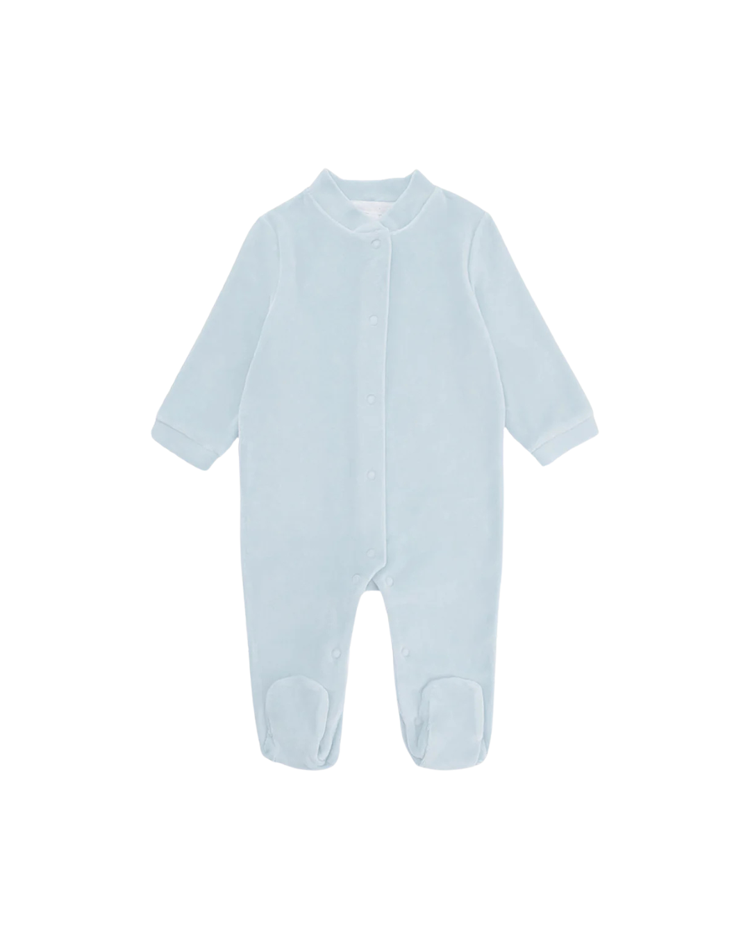 Welurowy pajacyk niemowlęcy Marie-Chantal Velour Angel Wing Blue