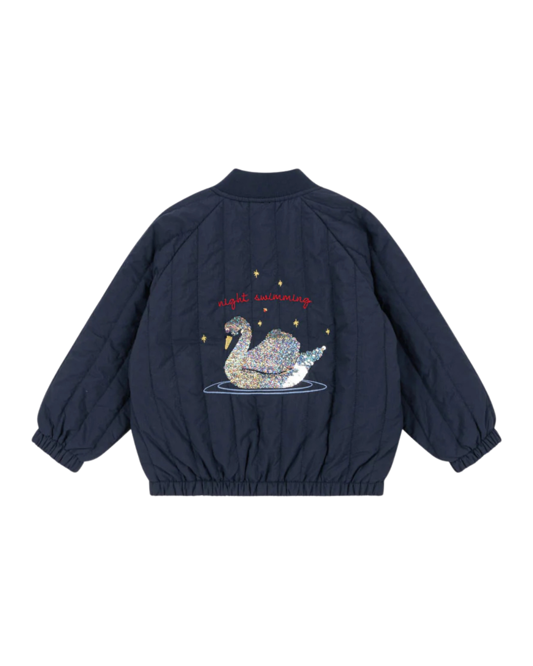 Konges Sløjd - dziecięca kurtka bomberka JUNO Sequin Bomber Jacket Total Eclipse