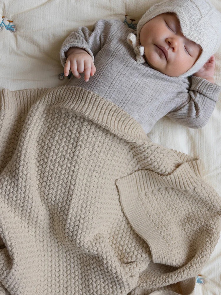 Cam Cam Copenhagen - ażurowy kocyk Harper GOTS Hazel