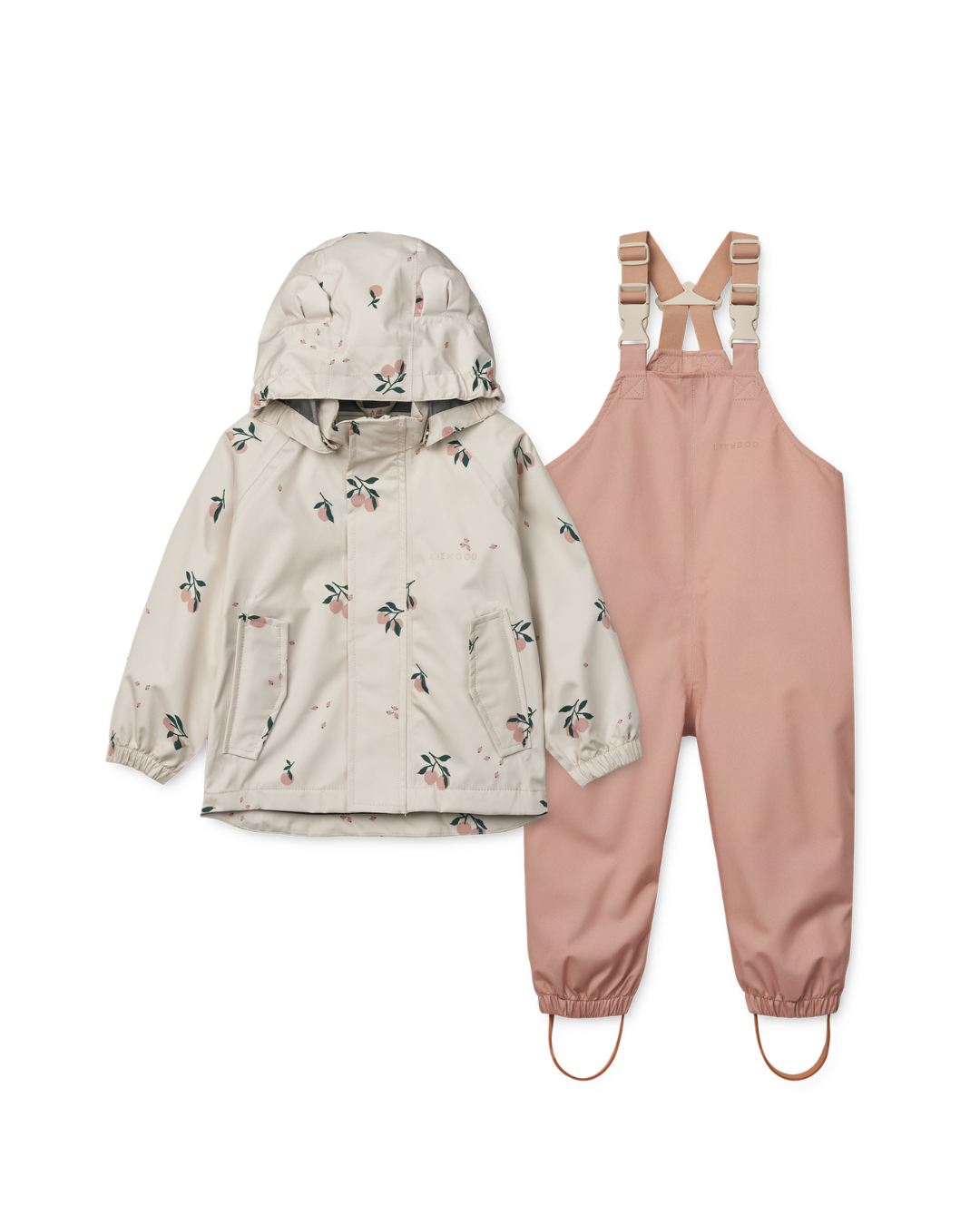 Liewood - zestaw przeciwdeszczowy Manu Sea Shell/Peach