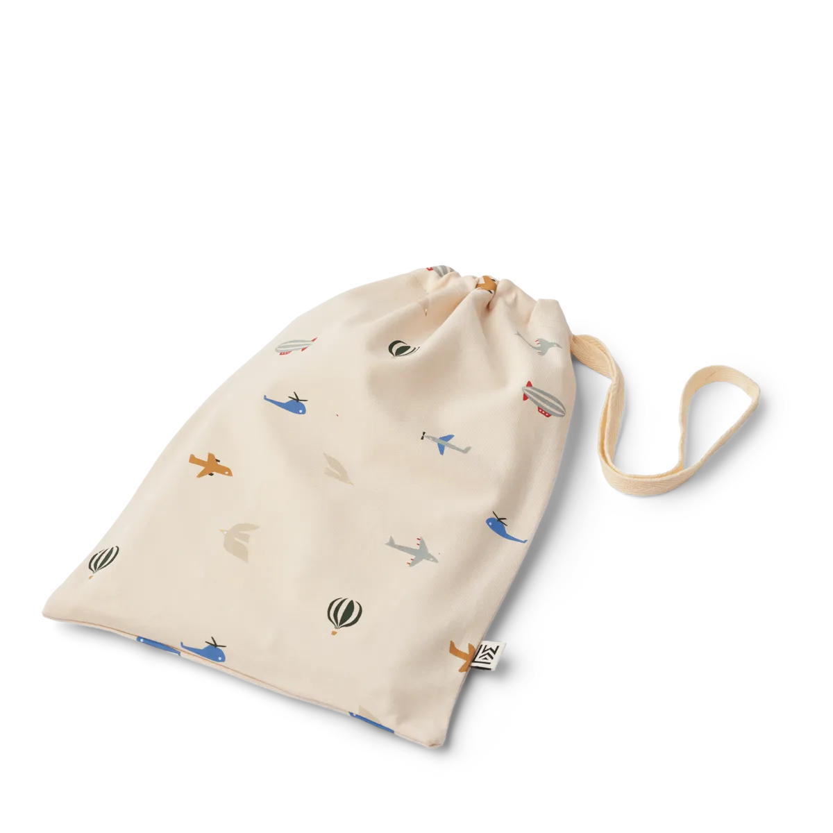 Liewood - pajacyk śpioszki niemowlęce Birk Printed aviator ecru