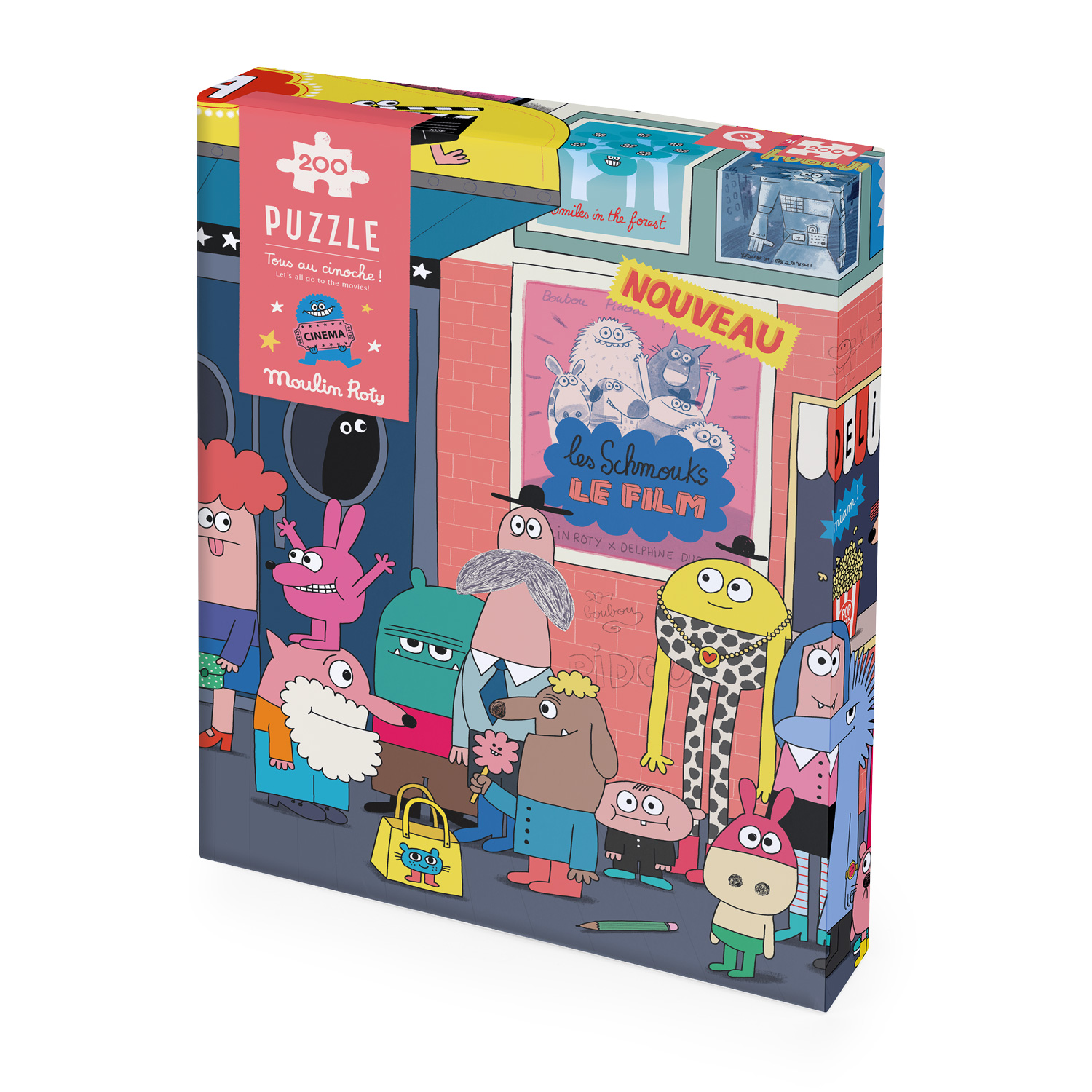 Moulin Roty - puzzle obserwacyjne 200 elementów Wyjście do kina
