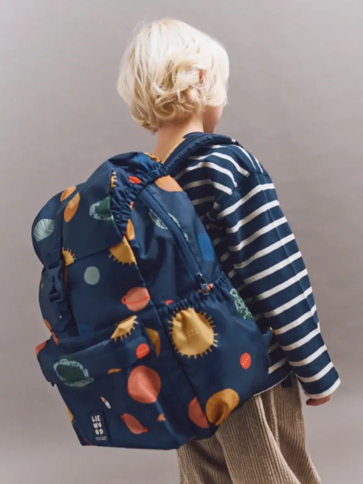 Liewood - plecak szkolny Johnny School Backpack Universe / Classic Navy