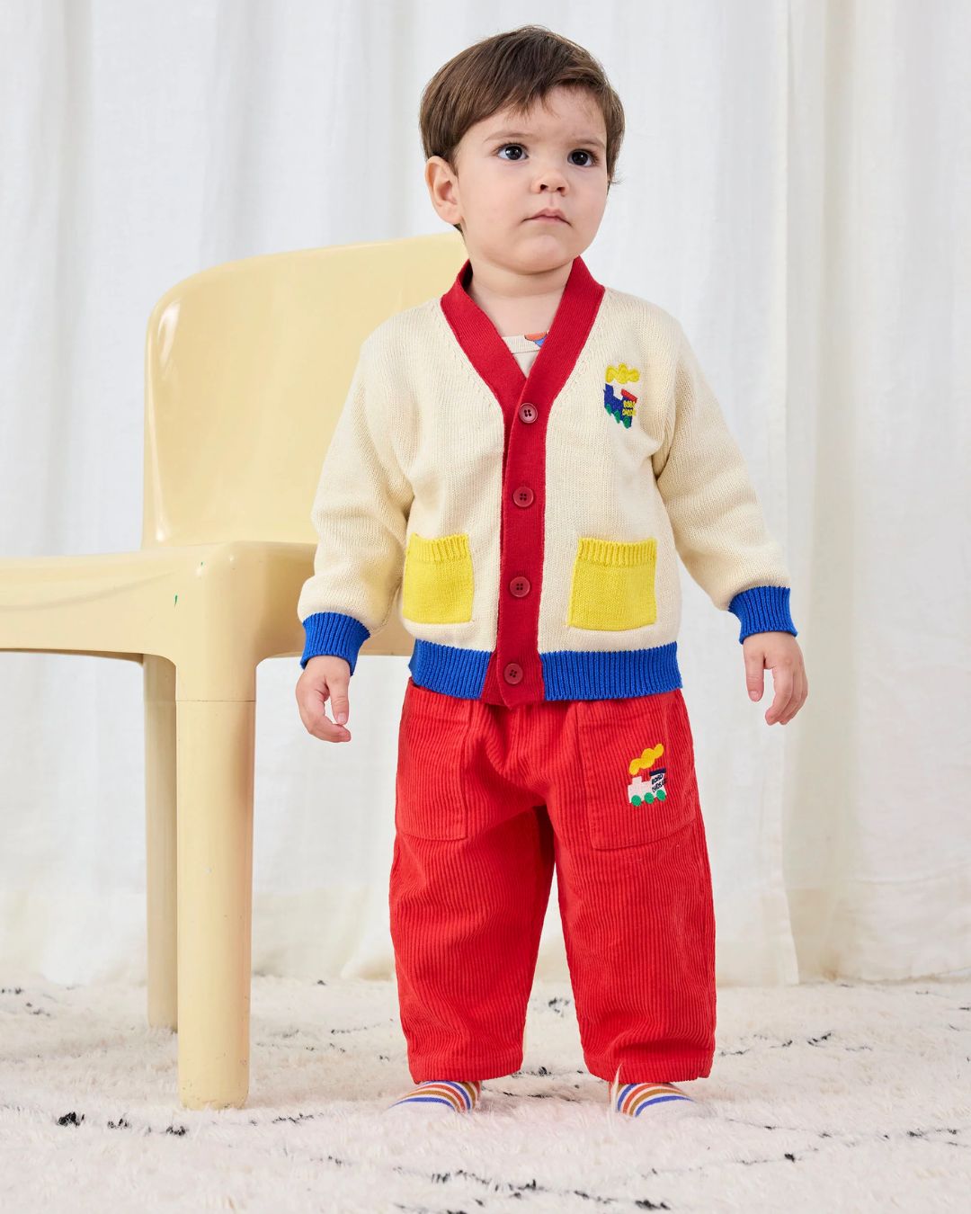 BOBO CHOSES - kardigan niemowlęcy Bobo Choo Choo Color Block