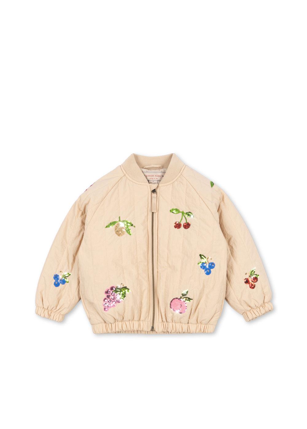 Konges Sløjd - pikowana kurtka bomberka Juno Sequin Bomber Jacket Frappé