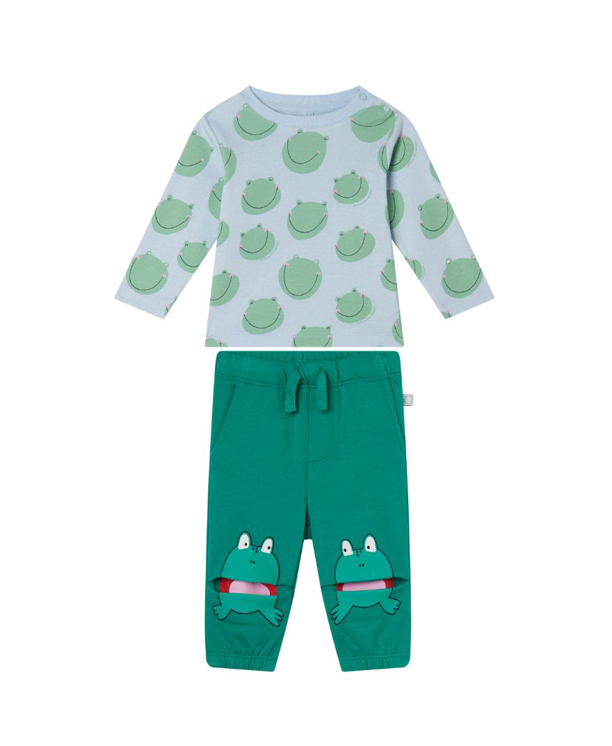 Stella McCartney - stylizacja dla chłopca Little Frogs