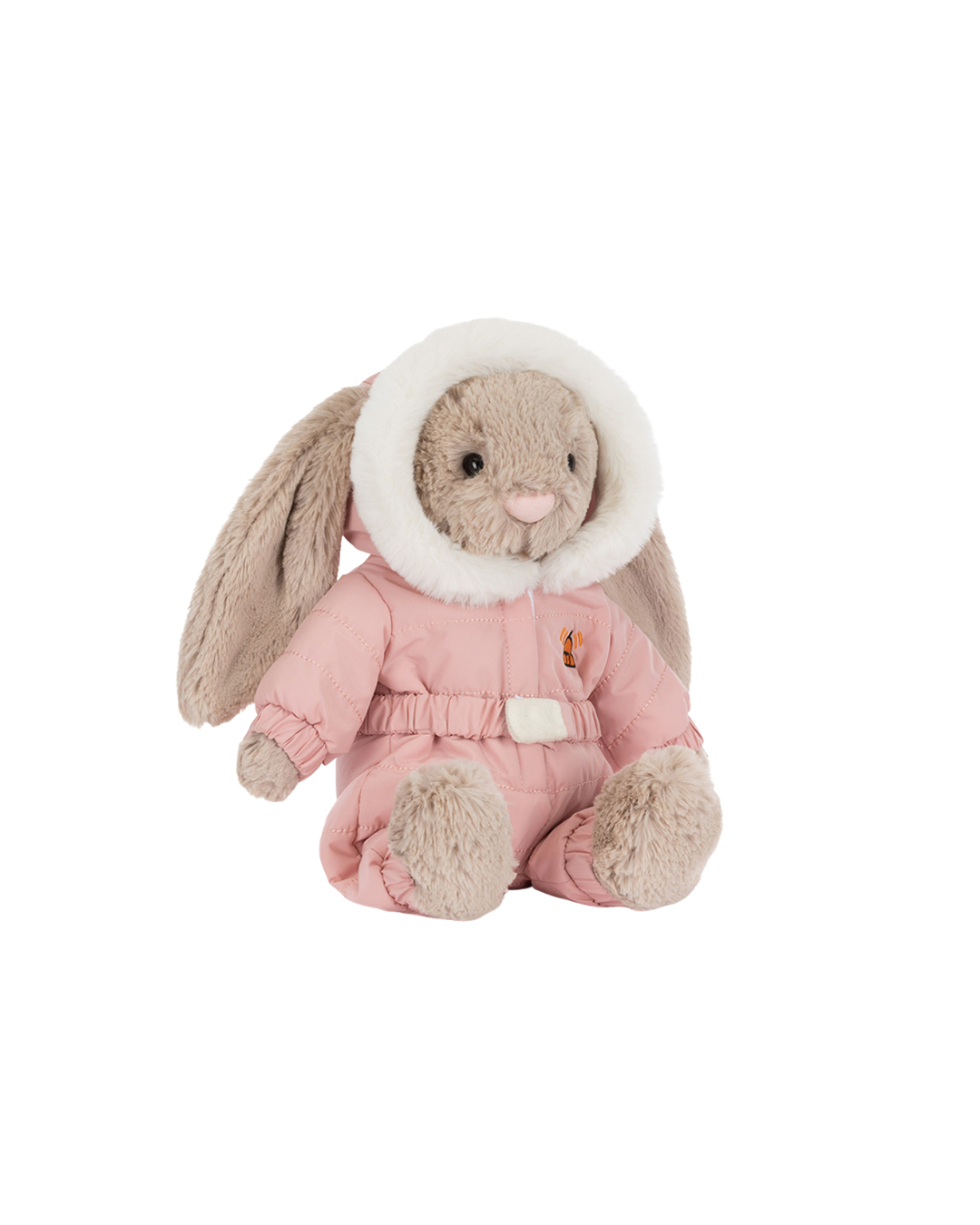 Jellycat - króliczek beżowy w kombinezonie zimowym 31 cm