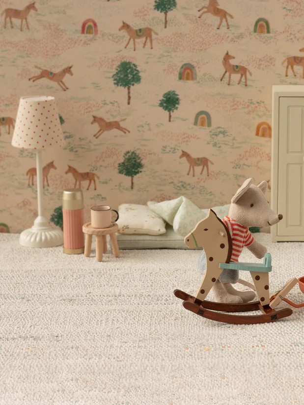 Maileg - lampa podłogowa do domku dla myszek Vintage Sand Maileg - lampa podłogowa do domku dla myszek Vintage Sand