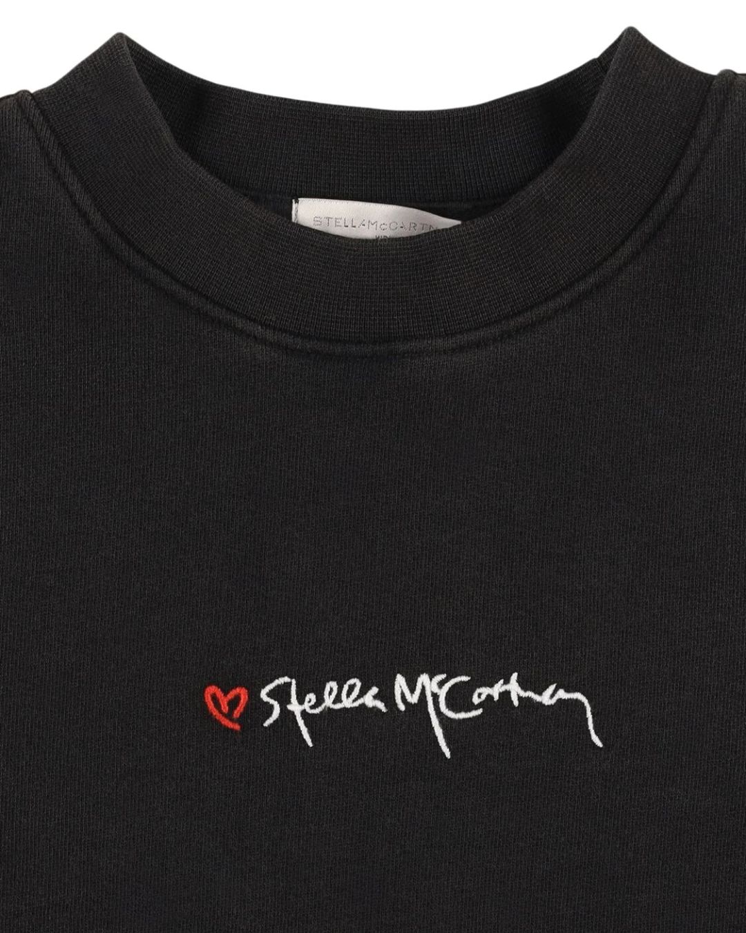 Stella McCartney - bawełniany dres z haftowanym podpisem Stella