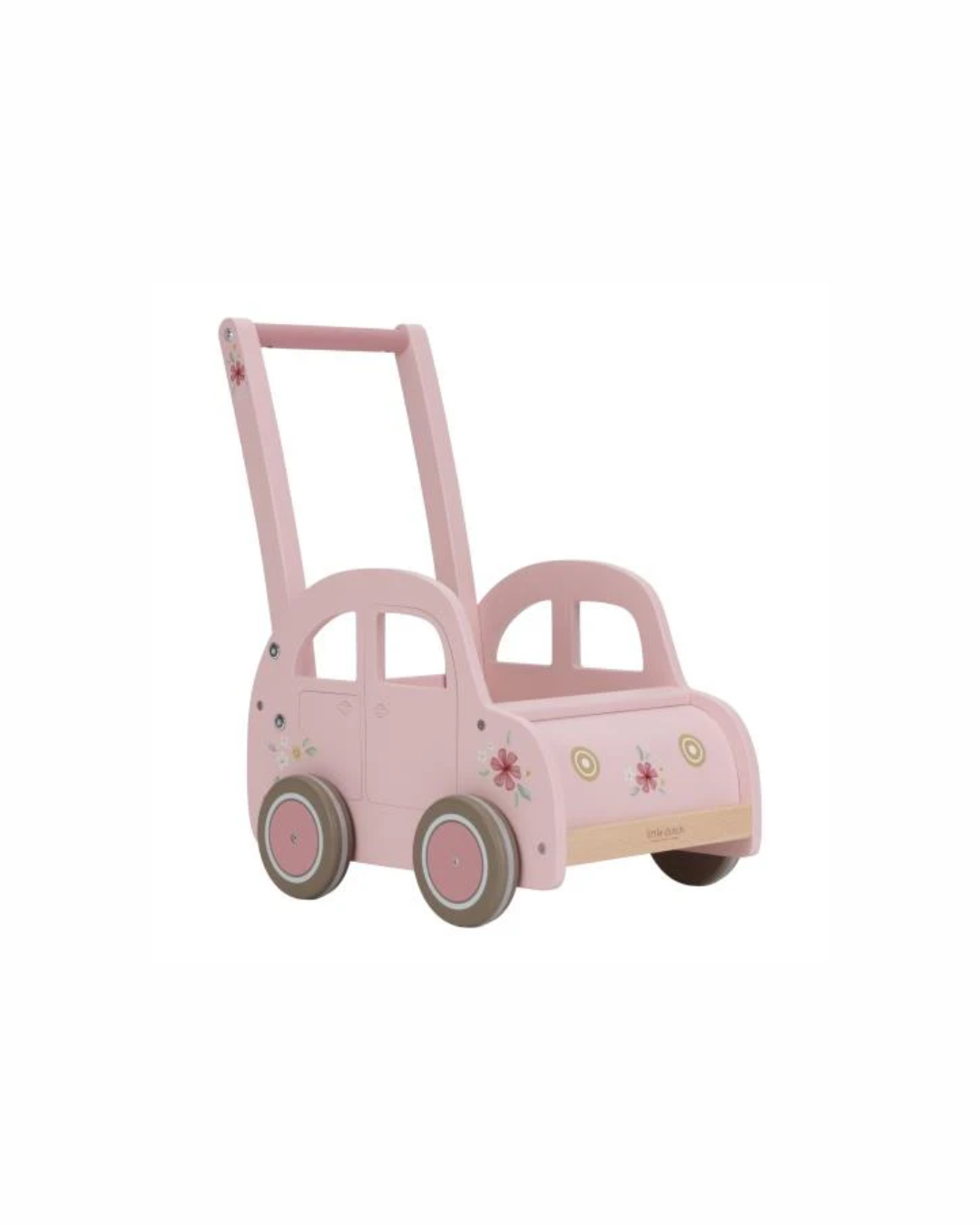 Wózeczek drewniany na zabawki Little Dutch Pink FSC Wózeczek drewniany na zabawki Little Dutch Pink FSC