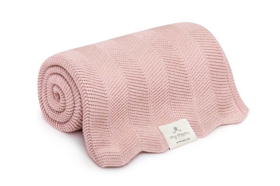 My Memi - bambusowy kocyk 80x100 fir Powder Pink