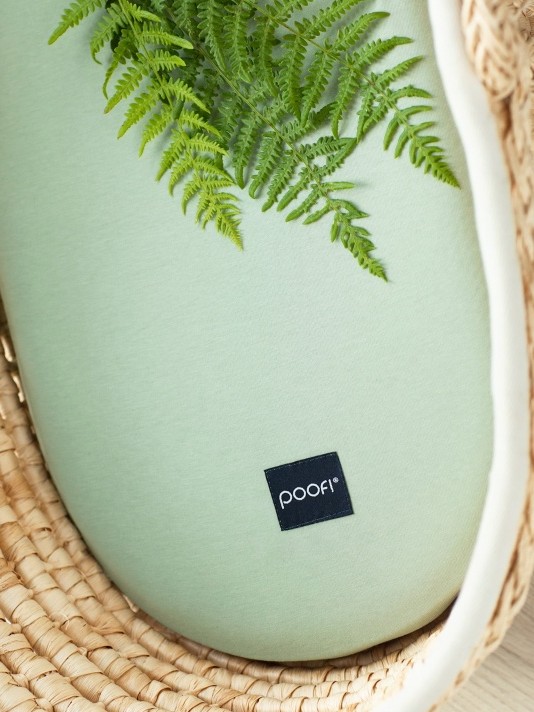 Poofi - prześcieradło do wózka Organic Szałwia