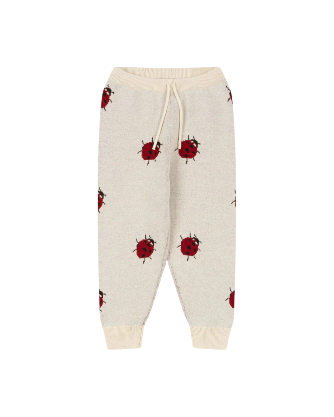 Konges Sløjd - spodnie dresowe bawełniane dziecięce Lapis Knit Pants Ladybug