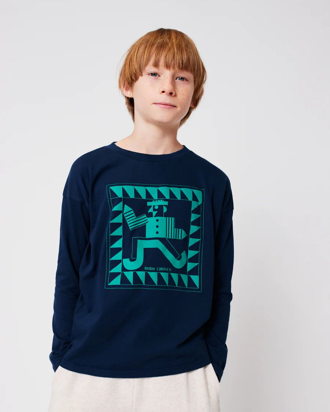 BOBO CHOSES - koszulka z długim rękawem Mr Pencil T‑shirt