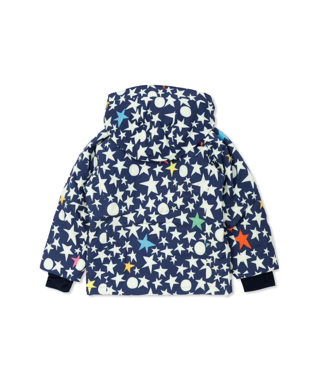 Stella McCartney - kurtka narciarska Star Print granatowa