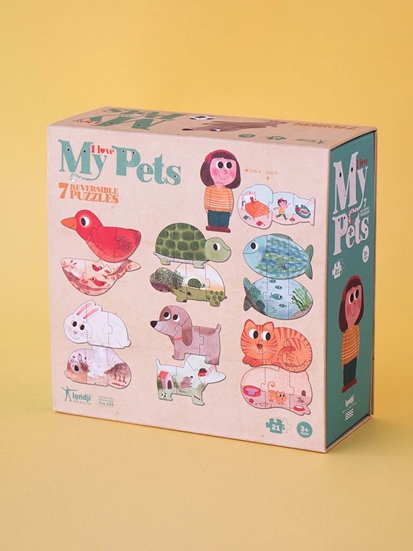 Londji - puzzle dla dzieci Kocham Moje Zwierzątka