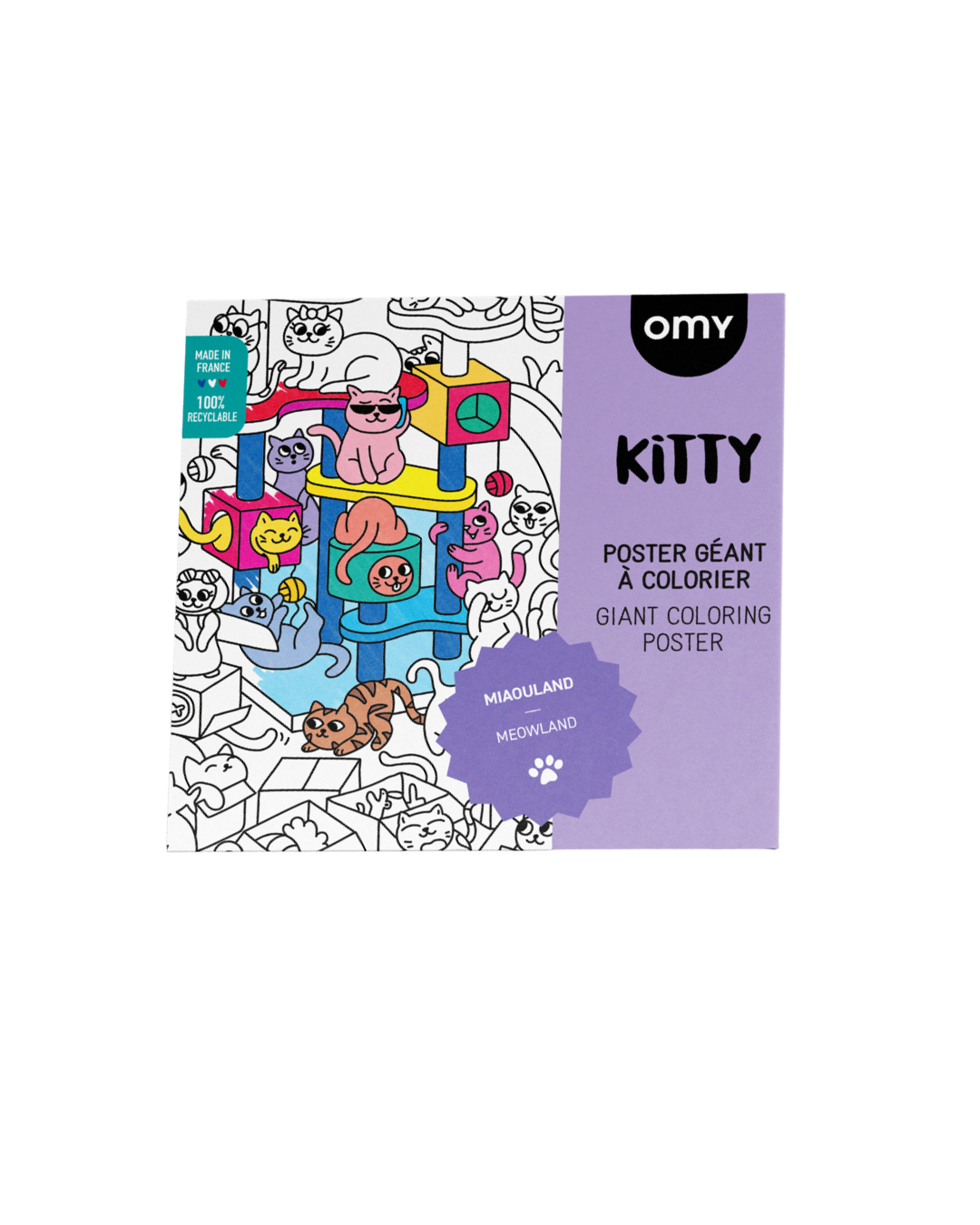 Omy - gigantyczna kolorowanka 100x70 Kitty