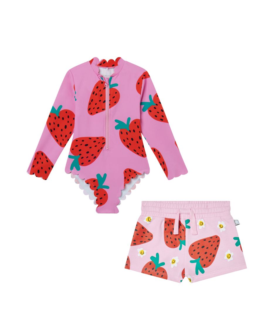 Stella McCartney - stylizacja plażowa dziewczęca Strawberries