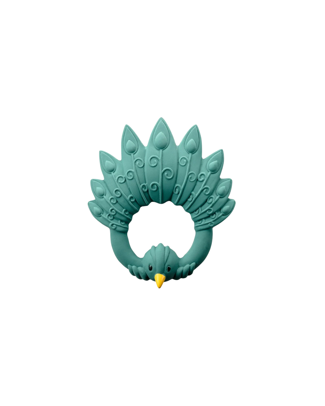 Natruba - gryzak z naturalnego kauczuku Paw zielony Natruba - gryzak z naturalnego kauczuku Paw zielony