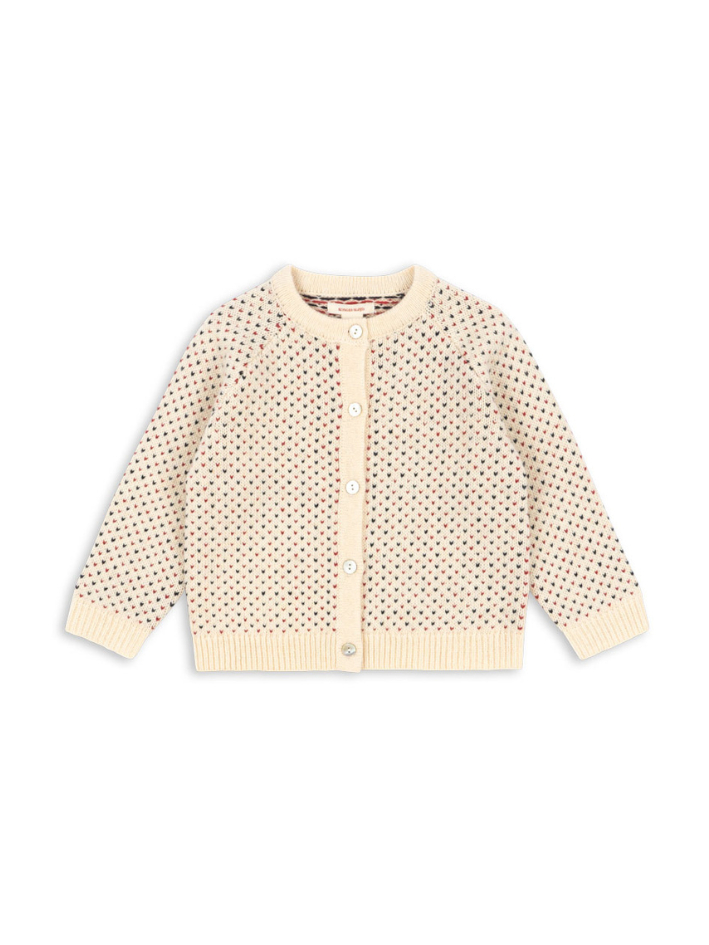 Kardigan Konges Sløjd Billi Knit Off White