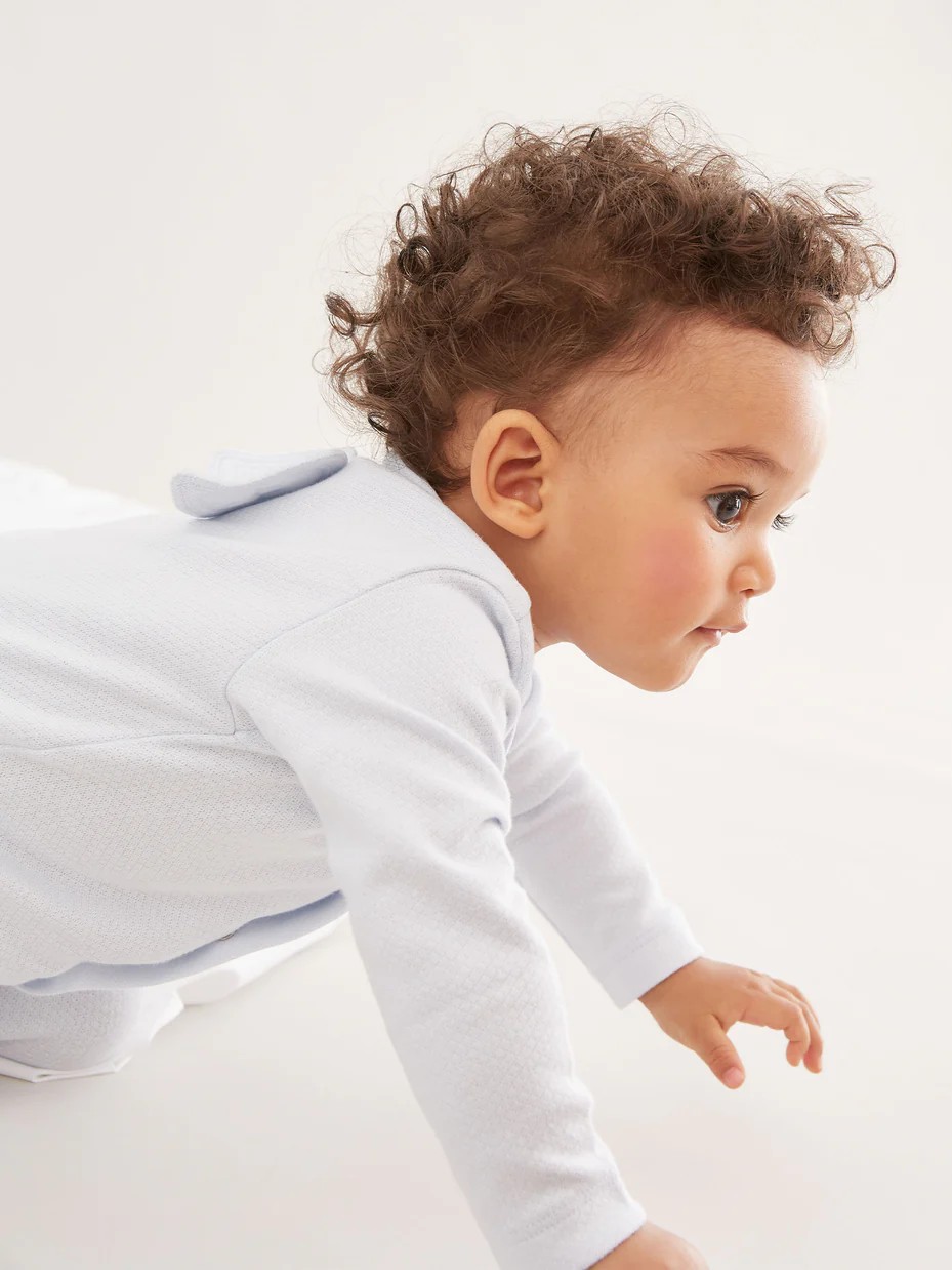 Pajacyk niemowlęcy Marie-Chantal Angel Wing Pointelle Jasnoniebieski Pajacyk niemowlęcy Marie-Chantal Angel Wing Pointelle Jasnoniebieski