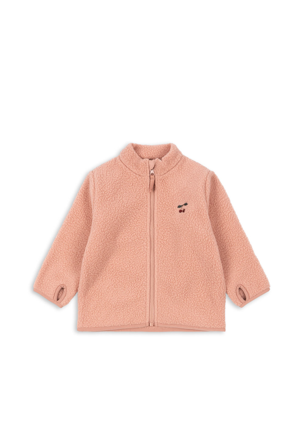 Konges Sløjd - kurtka polarowa Thermy Fleece Jacket GRS Cameo Brown
