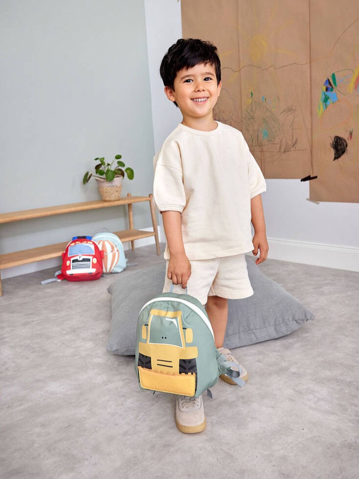 Lassig - plecak mini Tiny Drivers Spychacz